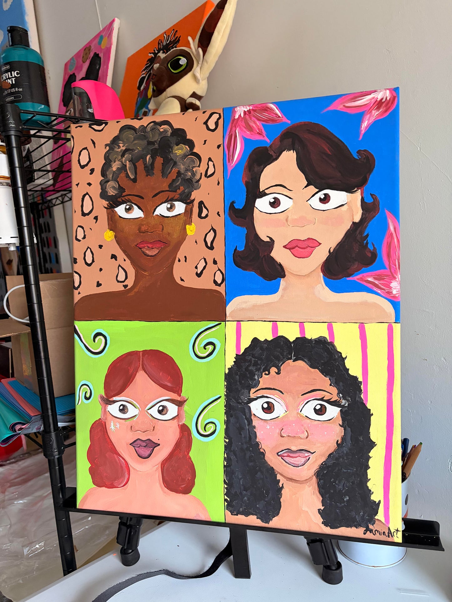 Girls Girl Painting